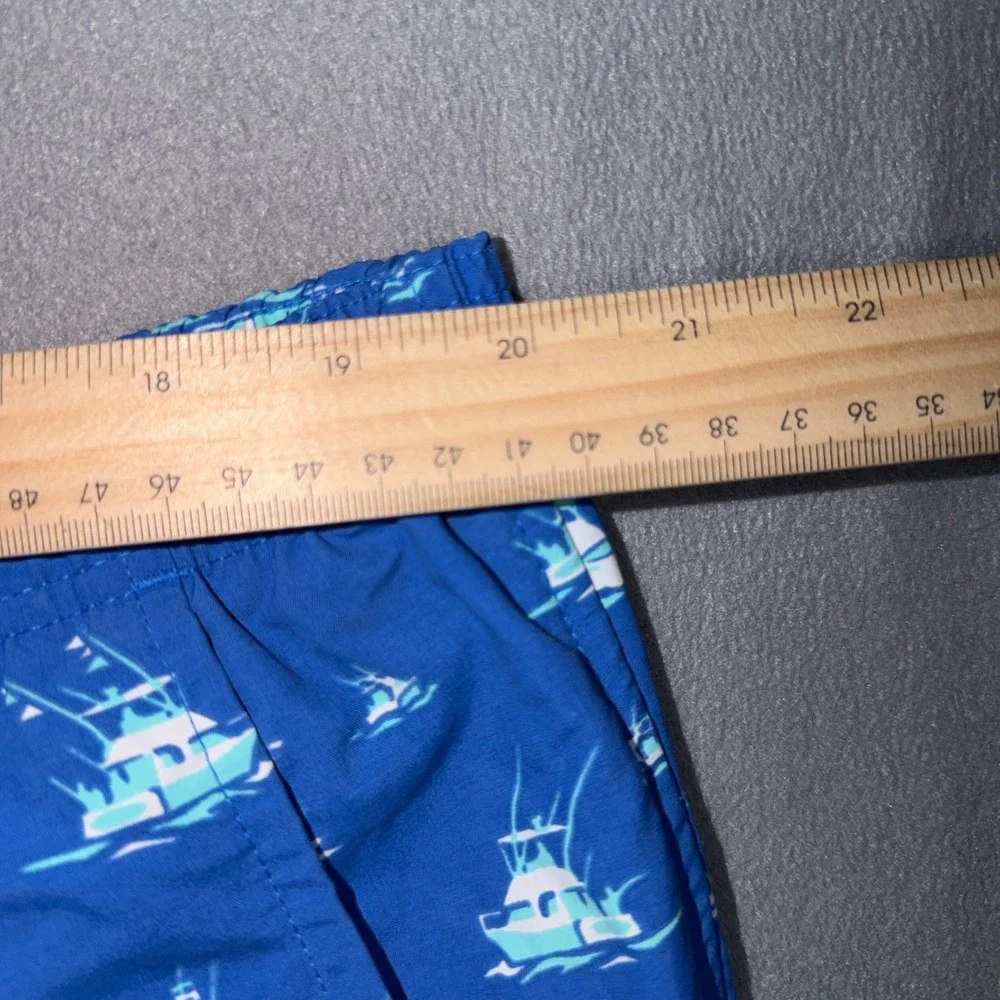 Columbia XL Blue Fishing‎ Boat Print PFG Backcast Coastal Nautical Gorpcore